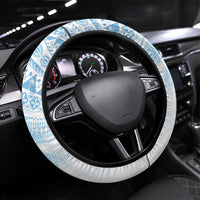 Fiji Rugby Kaiviti Masi Steering Wheel Cover Turquoise - Polynesian Pride