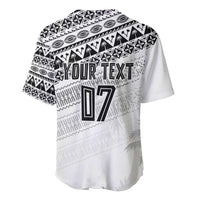 Fiji Rugby Custom Kaiviti Masi Baseball Jersey Black - Polynesian Pride