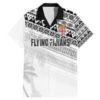 Fiji Rugby Custom Kaiviti Masi Family Matching Mermaid Dress and Hawaiian Shirt Black - Polynesian Pride