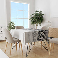 Fiji Rugby Custom Kaiviti Masi Tablecloth Black - Polynesian Pride