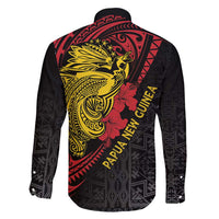 Papua New Guinea 49th Independence Day Family Matching Mermaid Dress and Hawaiian Shirt Motuan Revareva Bird-of-Paradise