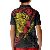 Papua New Guinea 49th Independence Day Kid Polo Shirt Motuan Revareva Bird-of-Paradise