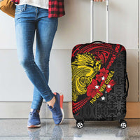 Papua New Guinea 49th Independence Day Luggage Cover Motuan Revareva Bird-of-Paradise