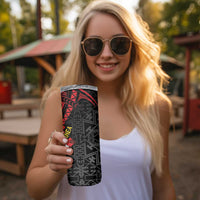 Papua New Guinea 49th Independence Day Skinny Tumbler Motuan Revareva Bird-of-Paradise