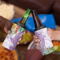 Polynesia 4 in 1 Can Cooler Tumbler Sharks Duo Tropical Lavender