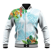Polynesia Baseball Jacket Sharks Duo Tropical Turquoise
