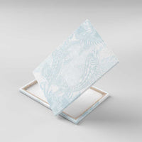 Polynesia Canvas Wall Art Sharks Duo Tropical Off White