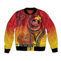 Papua New Guinea 50 Years Bomber Jacket Motuan Motifs