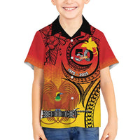 Papua New Guinea 50 Years Family Matching Puletasi and Hawaiian Shirt Motuan Motifs