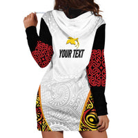 Personalized Papua New Guinea Hoodie Dress Hapi De bilong Indipendens PNG