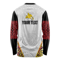 Personalized Papua New Guinea Long Sleeve Shirt Hapi De bilong Indipendens PNG