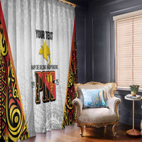 Personalized Papua New Guinea Window Curtain Hapi De bilong Indipendens PNG