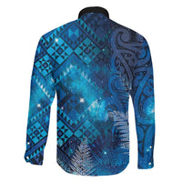 Aotearoa Taniko Matariki Family Matching Puletasi and Hawaiian Shirt Cosmic Blue