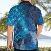 Aotearoa Taniko Matariki Hawaiian Shirt Cosmic Blue