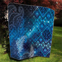 Aotearoa Taniko Matariki Quilt Cosmic Blue