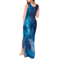 Aotearoa Taniko Matariki Tank Maxi Dress Cosmic Blue