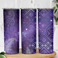 Aotearoa Taniko Matariki Skinny Tumbler Cosmic Violet