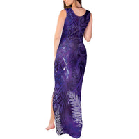 Aotearoa Taniko Matariki Tank Maxi Dress Cosmic Violet