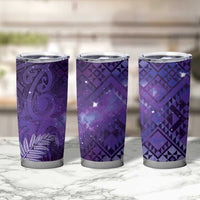 Aotearoa Taniko Matariki Tumbler Cup Cosmic Violet