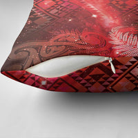 Aotearoa Taniko Matariki Pillow Cover Cosmic Red