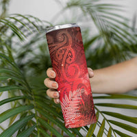 Aotearoa Taniko Matariki Skinny Tumbler Cosmic Red