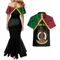 Vanuatu 44th Independence Anniversary Couples Matching Mermaid Dress and Hawaiian Shirt LT7 - Polynesian Pride