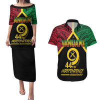 Vanuatu 44th Independence Anniversary Couples Matching Puletasi and Hawaiian Shirt LT7 Colorful - Polynesian Pride