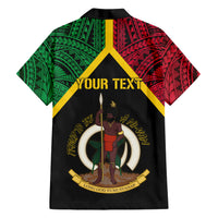 Vanuatu 44th Independence Anniversary Family Matching Short Sleeve Bodycon Dress and Hawaiian Shirt