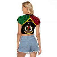 Vanuatu 44th Independence Anniversary Raglan Cropped T Shirt