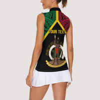 Vanuatu 44th Independence Anniversary Women Sleeveless Polo Shirt