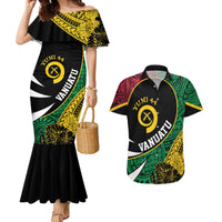 Vanuatu Independence Day Yumi 44 Couples Matching Mermaid Dress and Hawaiian Shirt LT7 Colorful - Polynesian Pride