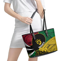 Vanuatu Independence Day Yumi 44 Leather Tote Bag
