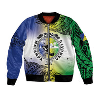 Malampa Day Bomber Jacket Emblem Gradient Style