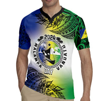 Malampa Day Rugby Jersey Emblem Gradient Style