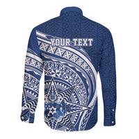 Tonga Queen Salote College Personalized Long Sleeve Button Shirt Ngatu Tokelaufeletoa Motifs