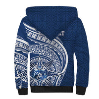 Tonga Queen Salote College Personalized Sherpa Hoodie Ngatu Tokelaufeletoa Motifs