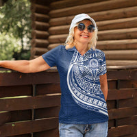 Tonga Queen Salote College Personalized Women Polo Shirt Ngatu Tokelaufeletoa Motifs