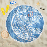Tonga Apifo'ou Kolisi Personalized Beach Blanket Ngatu Tokelaufeletoa Motifs