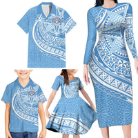 Tonga Apifo'ou Kolisi Personalized Family Matching Long Sleeve Bodycon Dress and Hawaiian Shirt Ngatu Tokelaufeletoa Motifs