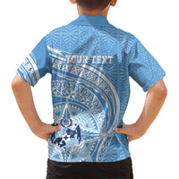 Tonga Apifo'ou Kolisi Personalized Kid Hawaiian Shirt Ngatu Tokelaufeletoa Motifs LT7 - Polynesian Pride