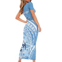 Tonga Apifo'ou Kolisi Personalized Short Sleeve Bodycon Dress Ngatu Tokelaufeletoa Motifs