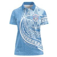 Tonga Apifo'ou Kolisi Personalized Women Polo Shirt Ngatu Tokelaufeletoa Motifs