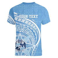 Tonga Apifo'ou Kolisi Personalized Women V-Neck T-Shirt Ngatu Tokelaufeletoa Motifs