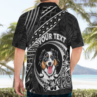 Personalised Polynesian Dog Hawaiian Shirt With Australian Shepherd - Crescent Style LT7 - Polynesian Pride