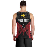 Personalised PNG Men Tank Top Papua Motuan Mirror Style LT7 - Polynesian Pride