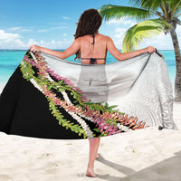 Hawaii Mokihana Mix Pikake Leis Mahalo 'Olelo Sarong White Tapa LT7 - Polynesian Pride