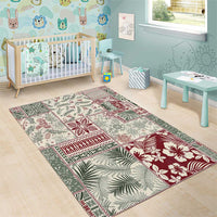 Aloha Hawaii Pastel Christmas Patchwork Area Rug Classic Style - Polynesian Pride