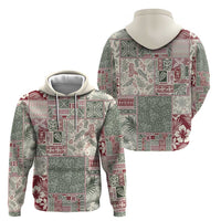 Aloha Hawaii Pastel Christmas Patchwork Hoodie Classic Style - Polynesian Pride