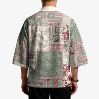 Aloha Hawaii Pastel Christmas Patchwork Kimono Classic Style - Polynesian Pride