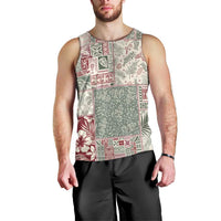 Aloha Hawaii Pastel Christmas Patchwork Men Tank Top Classic Style - Polynesian Pride